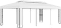 Gazebo with Double Roof,Garden Marquee,Outdoor Marquee,Backyard Gazebo,Grill Gazebo,Wedding Camping Pavilion,for Patio,Backyard,Garden, Patio,Camping Trip, Festival,9.8'x19.6' White