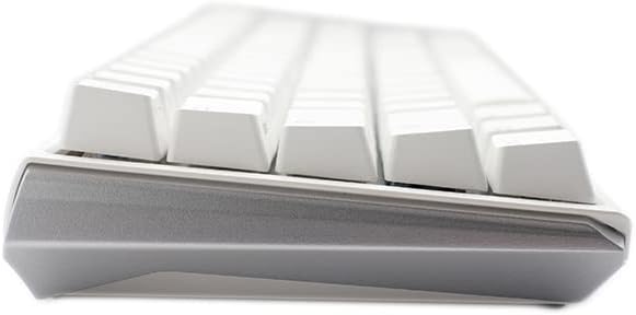 Ducky One 3 White 60% Mechanical Keyboard: Quack Mechanics Dampening, Hot-Swappable Cherry Blue Switches, High-Density PBT Doubleshot Keycaps, RGB, US, White