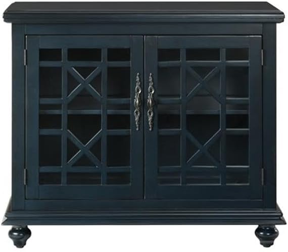 Martin Svensson Home Avalon Small Spaces Accent Cabinet TV Stand, 38' W x 32' H Catalina Blue