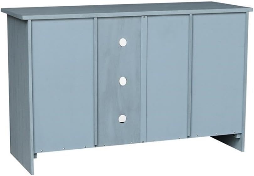IC INTERNATIONAL CONCEPTS Entertainment/TV Stand with Open Shelves and 2 Doors in Ocean Blue - 48' Height
