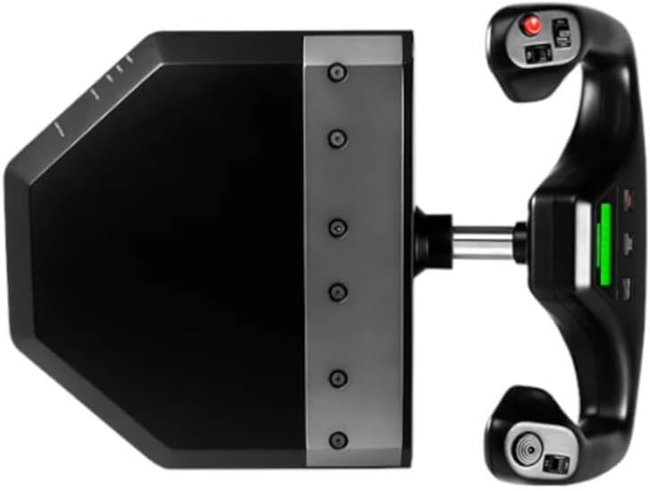 Logitech G PRO Flight Yoke System, Professional Simulation Yoke and Throttle Quadrant, 3 Modes, 75 Programmable Controls, Configurable Throttle Knobs, Steel Shaft, USB, PC - Black