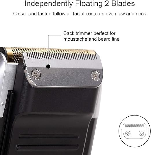 Electric Razor for Men, Rechargeable Hair Shaver for Men Electric Shaver Beard Electric Razor Bald Head Fades Shaving Machine Finishing Tools