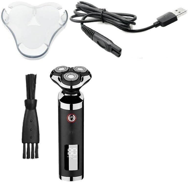 Electric Shavers for Bald Men, Wet Dry Waterproof LCD Display Electric Shaver Beard Electric Razor for Men Facial Shaving Machine Rechargeable