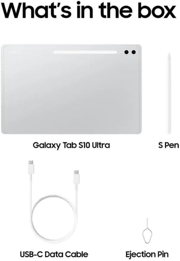 Samsung Galaxy Tab S10 Ultra 14.6' 1TB Wi-Fi with S-Pen Platinum Silver SM-X920NZSIXAR (Renewed)