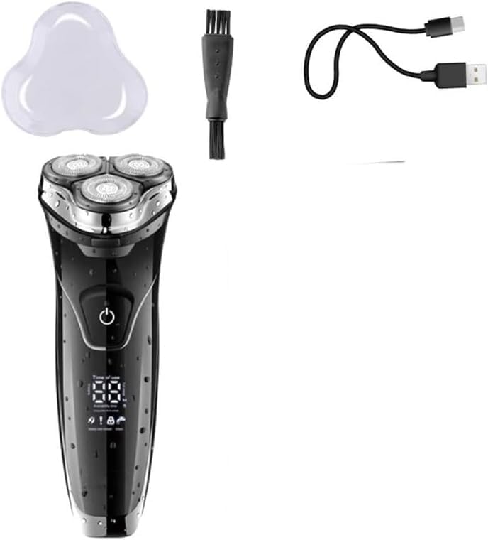 Electric Shavers for Men, Waterproof LCD Display Electric Shaver Beard Electric Razor for Men Facial Stubble Shaving Machine Rechargeable
