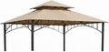 Garden Winds Reinforced RipLock 350 Replacement Canopy Top Cover Compatible with Madaga 10' x 10' Gazebo Models L-GZ136PST, L-GZ136PST-7, L-GZ136PST-2 - Beige