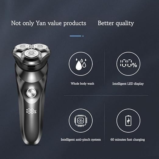 Electric Razor for Men, Electric Shaver Razor Men's Electric Machine Trimmer Electric Shaver for Men Body Wash Beard Shaver