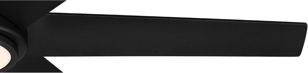 Casa Vieja 56' Estate Modern 6 Blade Indoor Outdoor Ceiling Fan with Dimmable Light LED Remote Control Matte Black Wood White Diffuser Damp Rated for Patio Exterior House Porch Gazebo Barn
