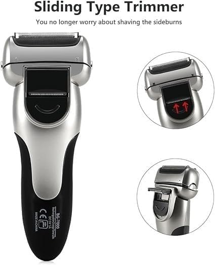 Electric Shavers for Bald Men, Reciprocating Electric Shaver 3 Blade Shaving System USB Rechargeable Shaving Machine for Men
