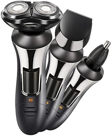 Electric Shavers for Bald Men, 3 in 1 Men Electric Shavers Triple Razor Multifunction Waterproof Nose Hair Trimmer Shaved Hair Head USB Rechargeable