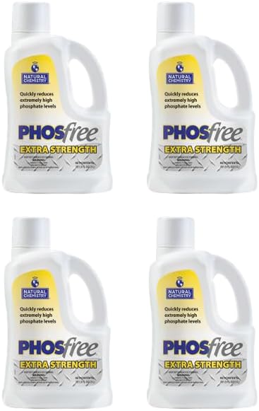 Natural Chemistry® Phosfree® Extra Strength, 3-Liter, Pack of 4, High Level Phosphate Removal, Maintains Low Phosphate Levels in Large Water Volumes