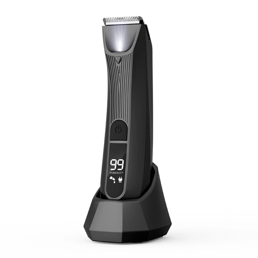 Mens Hair Clippers, Hair Trimmer For Men Professional Beard Hair Cutting Machine Electric Shaver For Body Groin Pubic Trimmer