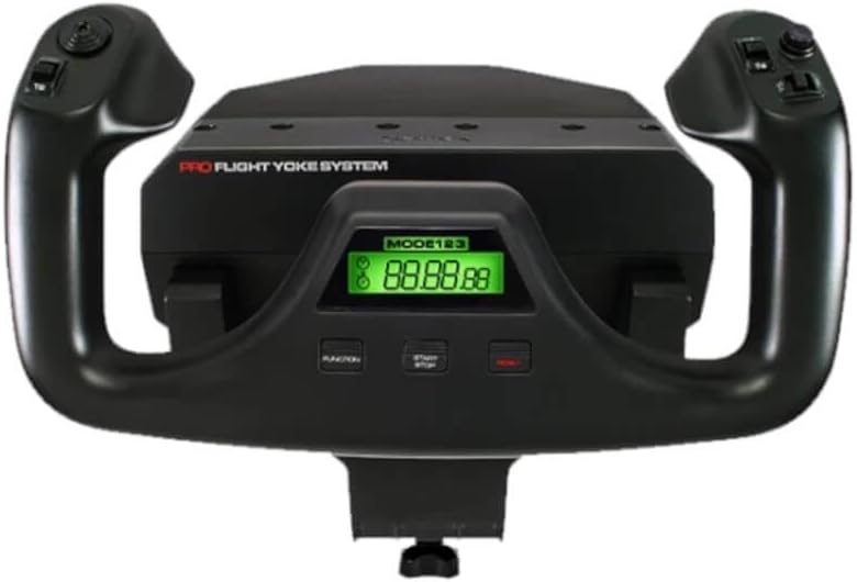 Logitech G PRO Flight Yoke System, Professional Simulation Yoke and Throttle Quadrant, 3 Modes, 75 Programmable Controls, Configurable Throttle Knobs, Steel Shaft, USB, PC - Black