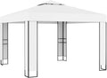 Gazebo with Double Roof,Garden Marquee,Outdoor Marquee,Backyard Gazebo,Grill Gazebo,Wedding Camping Pavilion,for Patio,Backyard,Garden, Patio,Camping Trip, Festival,9.8'x9.8' White