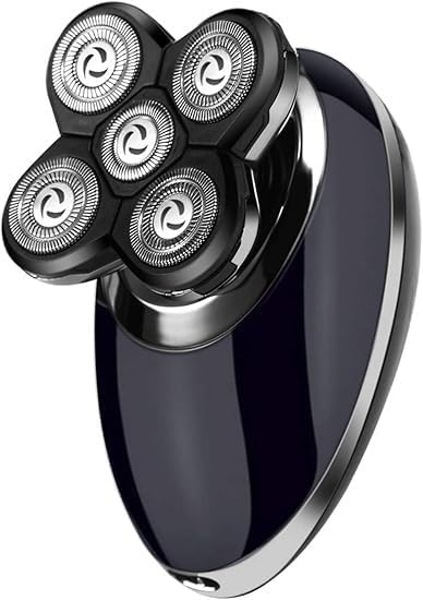 Men's 4-in-1 Electric Shaver & Grooming Kit: Five-Headed Beard, Hair Razor for a Perfect Bald Look, Cordless and Rechargeable