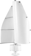100W Vertical Axis Wind Turbine Generator, Permanent Magnet Generator with Intelligent Controller, Low Noise Helical Design Windmill for Home, Boats, Street Lighting