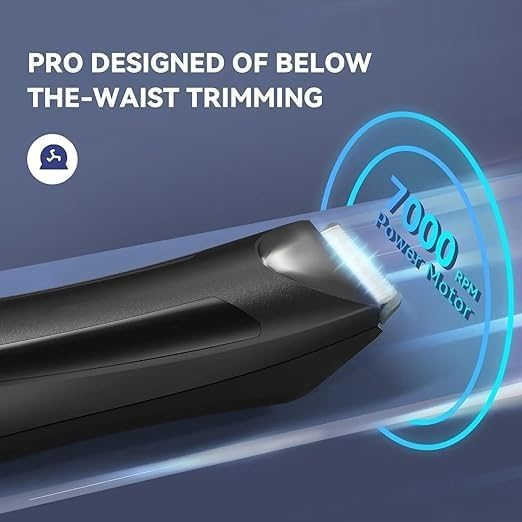 Hair Clippers for Men, Electric Body Hair Trimmer Shaver Waterproof Groin for Men Ball USB Recharge Dock Grooming Kit
