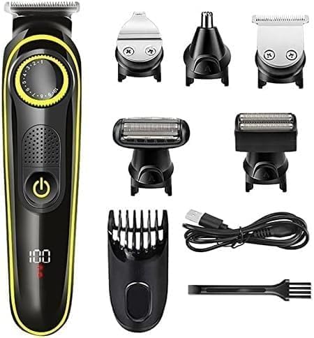 Hair Clippers for Men, Digital LCD Display All in one Hair Trimmer for Men Adjustable Beard Trimmer Shaver Electric Clipper Hair trimer