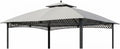 Garden Winds Reinforced RipLock 350 Replacement Canopy Top Cover Compatible with Windsor Dome 10' x 12' Gazebo Models L-GZ717PST-C, A111001701 - Slate Gray