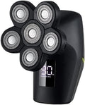 Electric Shavers for Bald Men, 6 in 1 Rechargeable Electric Shaver Six Floating Heads Bald Head Shaver Grooming Kit Shaver for Men