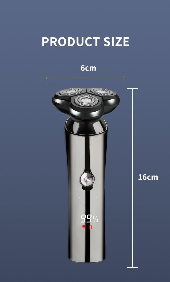 Electric Shavers for Bald Men, Waterproof 4d Men USB Shaver Electric Rechargeable Men's Shaving Machine