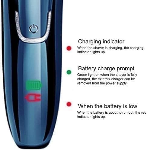 Heads Floating Shaving Hair Razor, USB Rechargeable Electric Shaver & Grooming Kit, Dry Wet Waterproof Cordless Rotary Shavers with Charging Indicator, for Bathroom, Travel