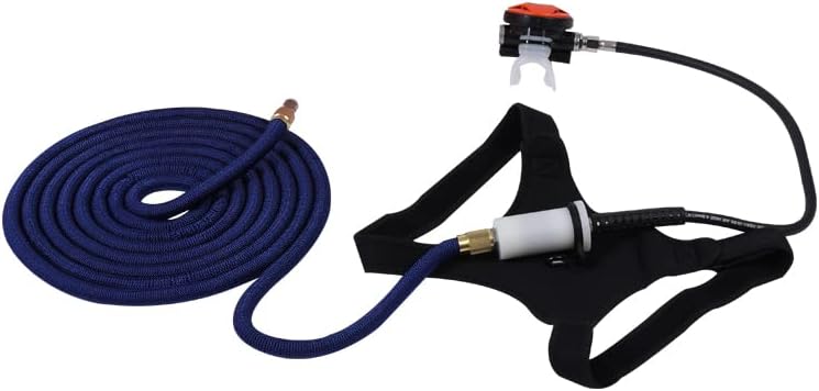 TUXING Diving Ventilator,Diving Without Tanks with Scuba BCD, Waterproof Portable Rechargeable Scuba Diving Tank,45 ft Hose & Scuba Breathing Regulator,Octopus Hookah with Mouthpiece
