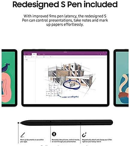 Samsung Galaxy Tab S7 (5G Tablet) LTE/WiFi (AT&T), Mystic Black - 128 GB (2020 Model - US Version & Warranty) - SM-T878UZKAATT (Renewed)