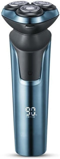 Electric Shavers for Men, Rotating 3 Cutter Heads Washable USB Rechargeable Electric Shaver Razor LED Smart Waterproof Shaving Machine