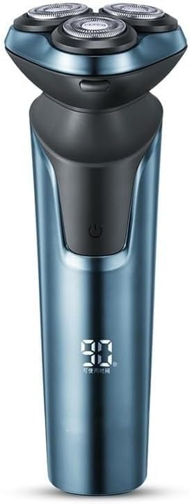Electric Shavers for Men, Rotating 3 Cutter Heads Washable USB Rechargeable Electric Shaver Razor LED Smart Waterproof Shaving Machine