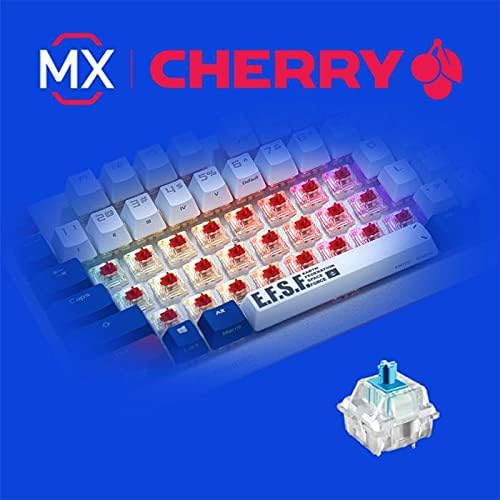 ASUS ROG Strix Scope TKL Gundam Edition (Limited Edition, Designed for FPS Games, Tenkeyless Layout, Customizable RGB Lighting, Cherry MX Blue Switches, Aluminum Frame, and Aura Sync Lighting)