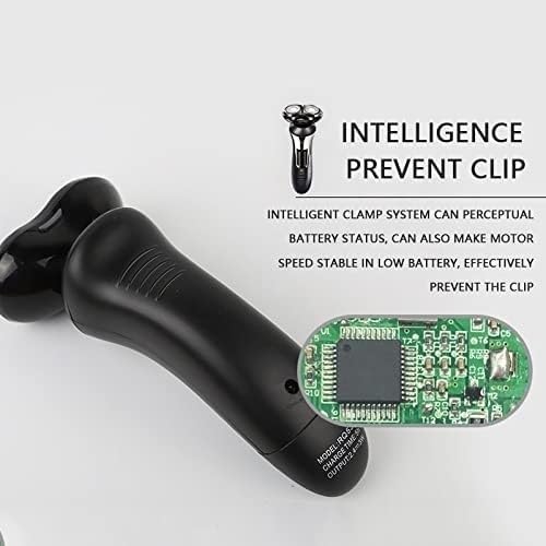 Electric Shavers for Bald Men, 3 in 1 Men Electric Shavers Triple Razor Multifunction Waterproof Nose Hair Trimmer Shaved Hair Head USB Rechargeable