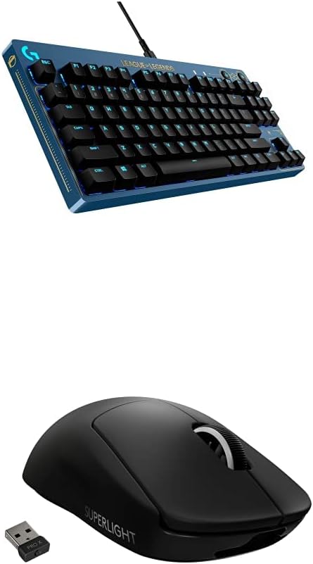 Logitech G PRO Mechanical Gaming Keyboard + PRO X Superlight Wireless Gaming Mouse Bundle - League of Legends Edition