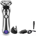 Electric Shavers for Men, Wet Dry Rechargeable Pro Electric Shaver Beard Electric Razor for Men Facial Shaving Machine with Smart Cleaner