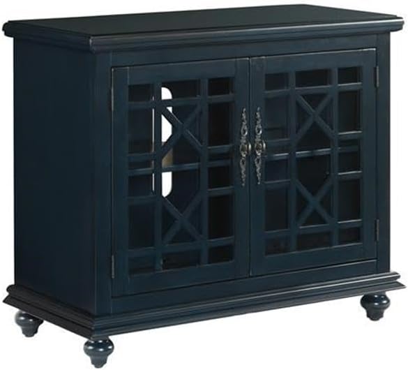 Martin Svensson Home Avalon Small Spaces Accent Cabinet TV Stand, 38' W x 32' H Catalina Blue