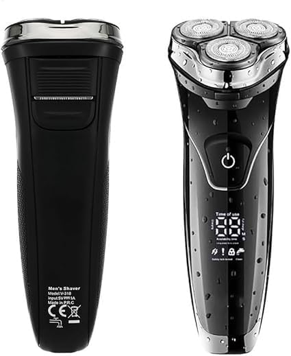 Electric Razor for Men, Shaver Professional Shaving Machine Electric Razor Waterproof Beard Trimmer Rechargeable Hair Trimmer Shaver for Men