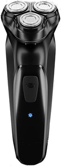 Electric Shavers for Bald Men, Electric Shaver Razor Men Type-C Rechargeable Shaving Beard Machine Intelligent Control Travel Lock (Color : Black)
