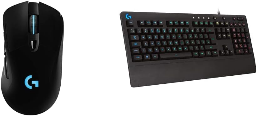Logitech G703 Lightspeed Wireless Gaming Mouse with Hero 25K Sensor + Logitech G213 Prodigy Gaming Keyboard