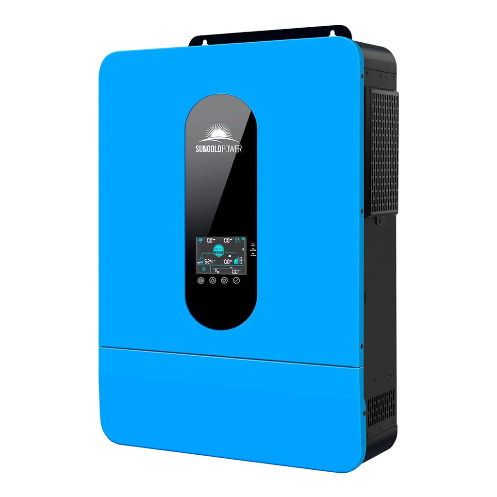 SUNGOLDPOWER UL1741 SPH6548P 6500W DC 48V Split Phase Solar Inverter,120V/240V AC Input/Output (settable),Built-in 2 MPPT Solar Controllers,Max. 140A Battery Charging,Inverter Charger Support Parallel