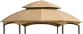 Garden Winds Reinforced RipLock 350 Replacement Canopy Top Cover Compatible with Heritage 12' x 12' Hexagon Gazebo Models L-GZ793PST-E, A101011800 - Beige