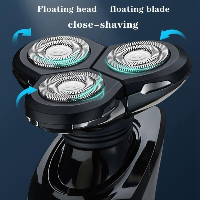 Electric Shavers for Men, LCD Display Waterproof Electric Shaver for Men Wet Dry Beard Electric Razor Facial Shaving Machine Rechargeable