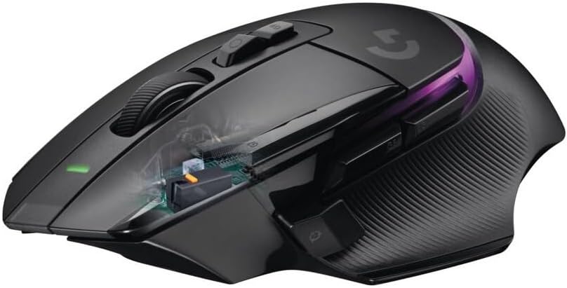 Logitech G502 X Plus Wireless Gaming Mouse (Black) Bundle with 4-Port USB 3.0 Hub (2 Items)