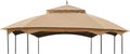 Garden Winds Durable 350 Replacement Canopy Top Compatible with Newport 11' x 13' Gazebo Models L-GZ660PST and A111011600 - Beige