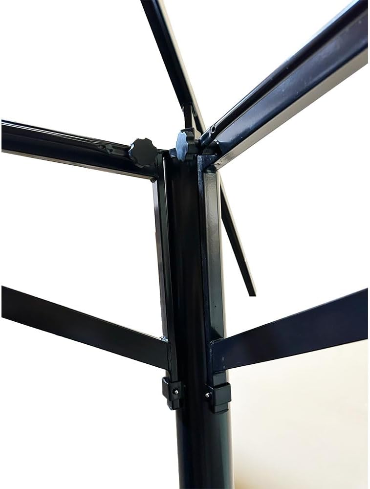 Garden Winds Replacement Canopy Top Cover Compatible with The Grand Patio 10' X 13' Gazebo - RipLock 350 - Slate Gray