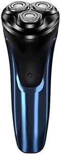 Rechargeable Waterproof Electric Shaver Wet & Dry Rotary Shavers for Men Electric Shaving Razors with Pop-up Trimmer, Blue