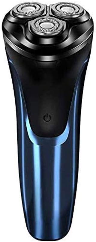 Rechargeable Waterproof Electric Shaver Wet & Dry Rotary Shavers for Men Electric Shaving Razors with Pop-up Trimmer, Blue