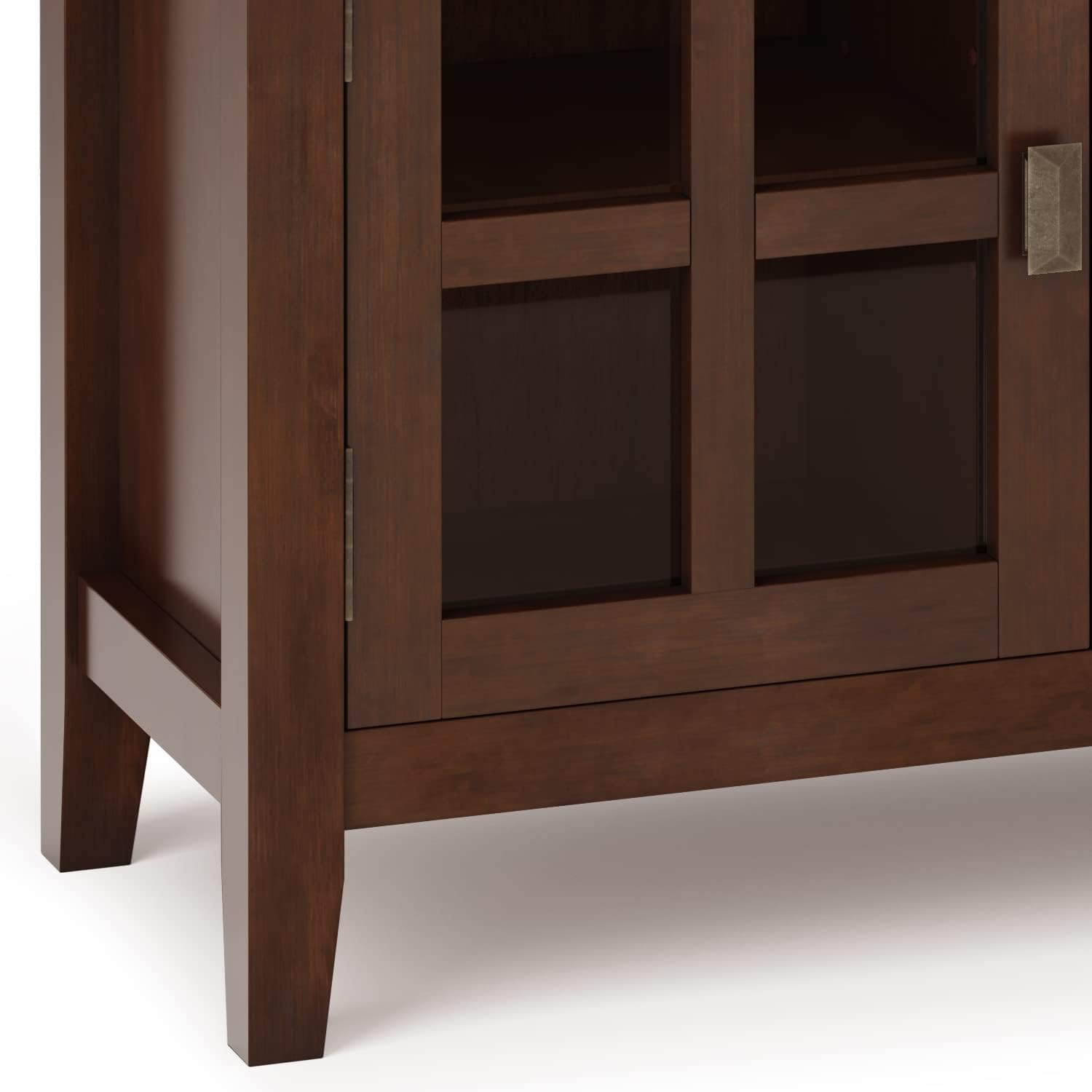 SIMPLIHOME Artisan TV Stand - 48 inch Wide Solid Wood Media Console in Russet Brown, Contemporary Entertainment Center for Living Room for TVs up to 55 Inches with Drawers and Cable Management