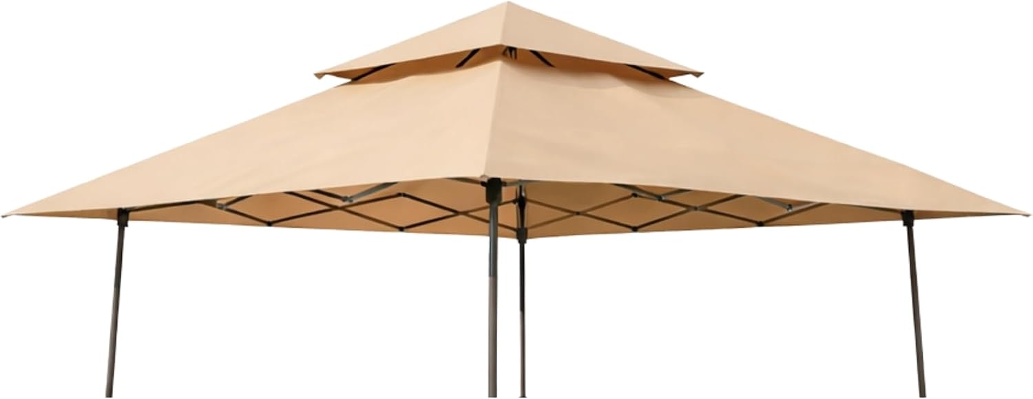 Garden Winds Reinforced RipLock 350 Replacement Canopy Top Cover Compatible with Z-Shade 13' x 13' Instant Shelter Canopy Gazebo Model ZS1313GAZTB - Beige