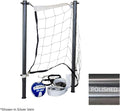 Global Pool Products 16' Stainless Steel Volleyball - Includes Ball and Net - for Inground Swimming Pool Game - GPPOTE-VBS16-SS