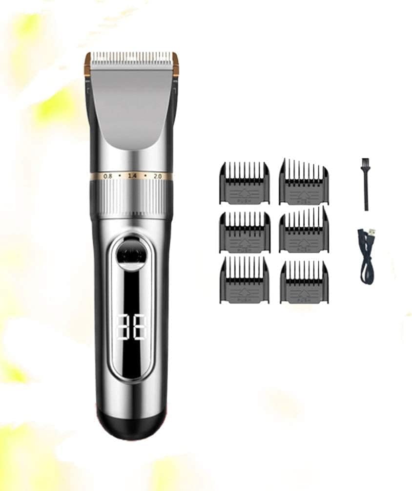 Cordless Hair Clippers Hair Trimmer for Men, Waterproof Body, Electric Shaver Grooming Kit, USB Rechargeable & LED Display